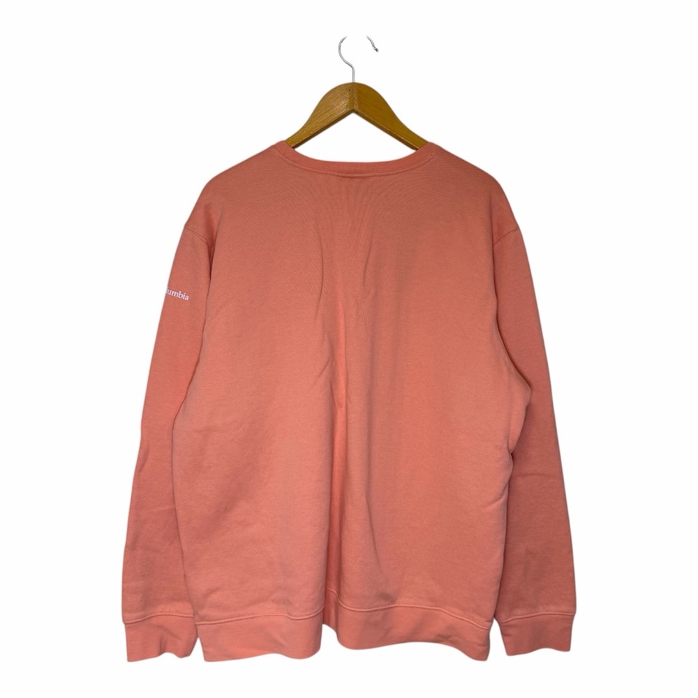 Columbia Mens Trek Crewneck Pullover Sweatshirt XL Coral Peach Outdoor Active - Picture 2 of 10